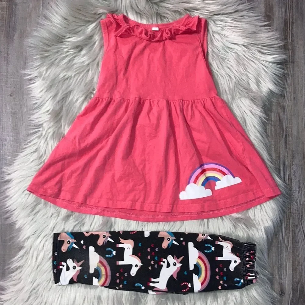 Unicorn Dressy Tank & Capri Set - Picture 1 of 4